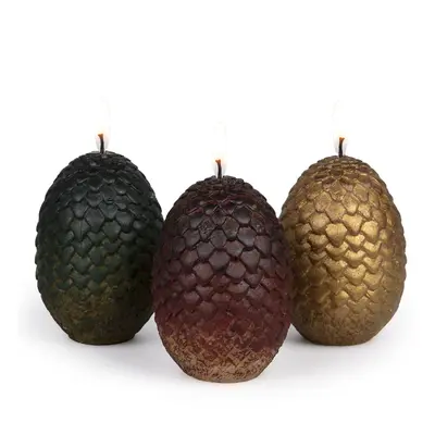 Game of Thrones Dragon Egg Replica Candles Set of Great Holiday Christmas Gift for House of The 