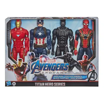 Marvel Avengers Endgame Titan Hero Series Action Figures Captain America Iron Spider Black Panth