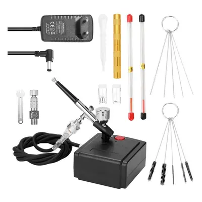 (multicolor, EU Plug) Professional Airbrush Set For Model Making Art Painting With Air Compresso