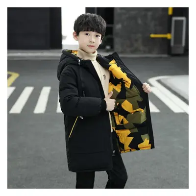 (yellow, cm) Kids Boys Winter Jackets Warm Coat Snowsuit Outerwear Coats Children Clothing Baby 