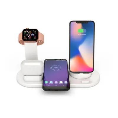 (white) In Wireless Charging Induction Charger Stand For Iphone 13 11 Pro Max Samsung Airpods Pr