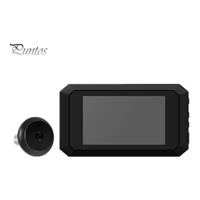 (black) Visual Doorbell Digital Electronic Viewfinder With Lcd Screen Night Vision Easy To Insta