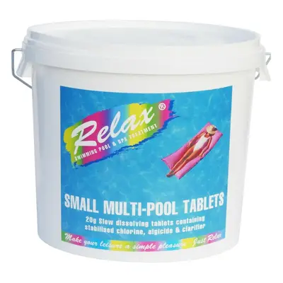 5kg RELAX Multi-Chlorine Tablets Small 20g Spa Hot Tub Swimming Pool Sanitiser