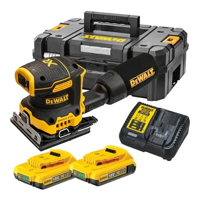 Dewalt DCW200D2 Cordless Brushless 18v XR 1/4 Sheet Palm Sander Hook Loop 2x2ah