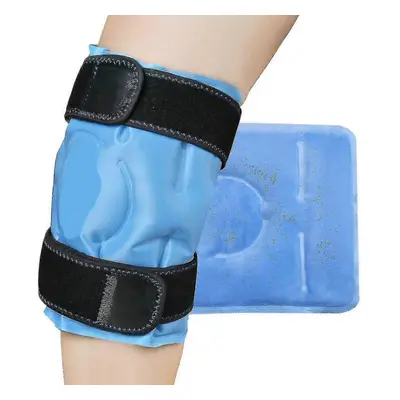 Ice Pack for Knee Pain Relief, Reusable Gel Ice Wrap for Leg Injuries, Swelling, Knee Replacemen