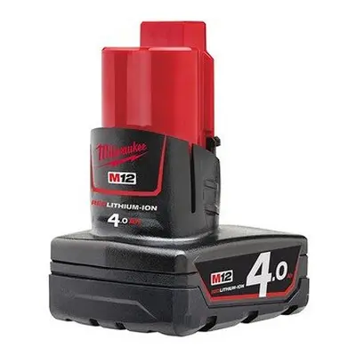 Milwaukee M12 B4 REDLITHIUM-ION Battery Volt 4.0Ah Li-Ion