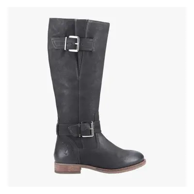 (UK 4, Black) Hush Puppies ESTELLE Ladies Long Boots Black