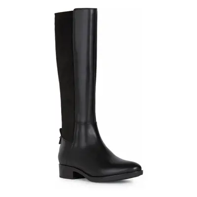 (Black, (Adults')) Geox D Felicity Leather Women's Black Boots