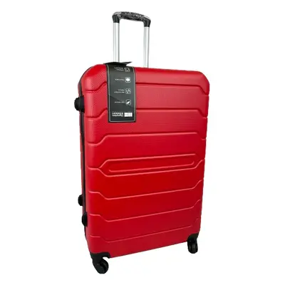 (Red, Large) Hampton & Stewart Suitcase Hardshell Lugguage