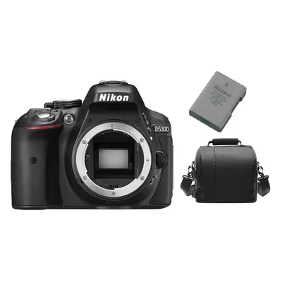 NIKON D5300 Body Black + EN-EL14A Battery + camera Bag