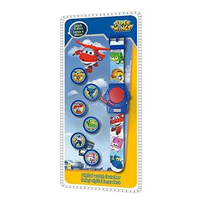 Disney WI17001 Super Wings Digital Watch Launcher with Discs