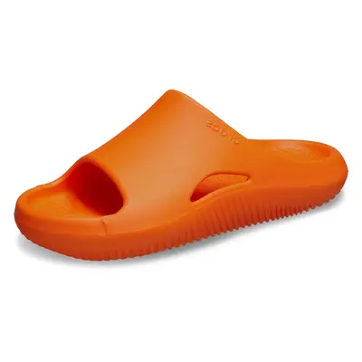 Crocs Unisex Mellow Recovery Slides Sandal Shocking Orange US Women