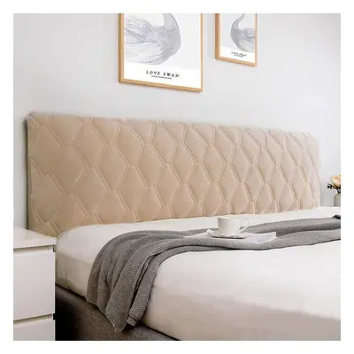 (as the picture, W220 x H70cm) Thicken Velvet Headboard Cover All-inclusive Super Soft Smooth Qu