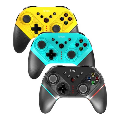 (Yellow) Wireless Gamepad for Switch Android PC Six-axis Gyroscope Somatosensory Vibration Turbo