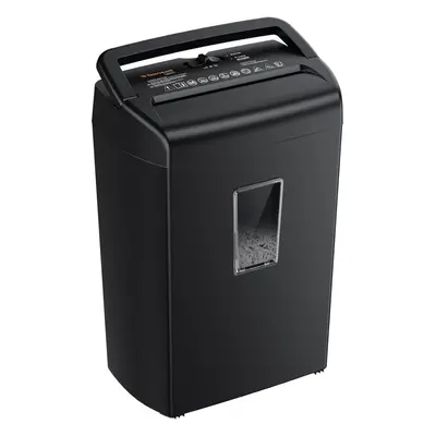 10-Sheet Home Shredder, Cross Cut Paper Shredder, Shred Credit Card/Staples/Clips, Small Office 