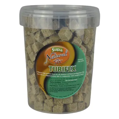 Natural Tubifex Cubes, Litre Bucket, Highly Nutritious Protein Rich Food, Suitable For Aquarium 