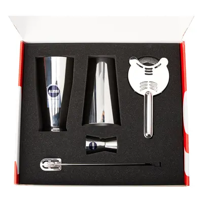 Alessi 5050SET I Lunar Eclipse Set Composed of: American or Boston Shaker bar Strainer Stirrer a