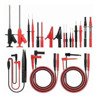 MK30 21pcs Electronic Test Lead Kits Multimeter Cable with Alligator Clips Replaceable Probe Acc