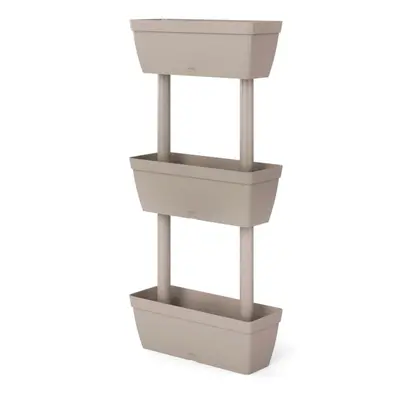 vidaXL Garden Planter pcs 39.4"" Taupe