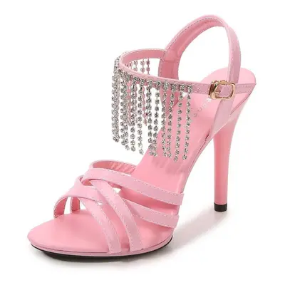 (pink, 34) Women&apos;s Sexy Stiletto Sexy Super High Heels Nightclub Sandals Series 11cm High S