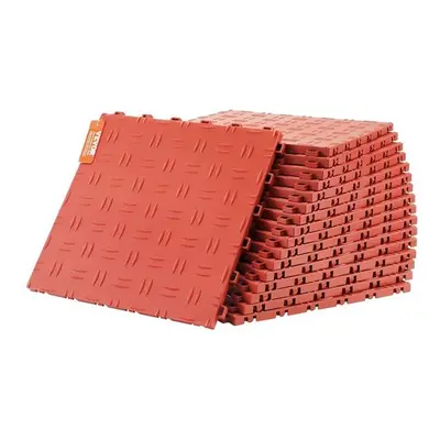 Vevor CKDDHSJ501212FZ13V0 x x 0.53 in. Garage Interlocking Tiles, Red - Pack of