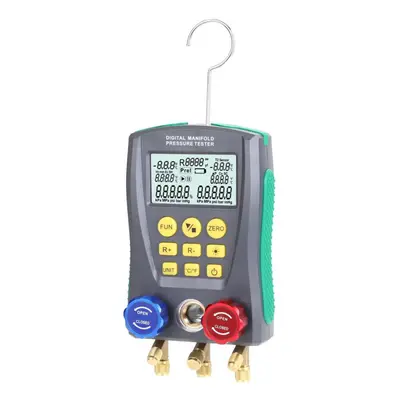 Digital Vacuum Pressure Meter Pressure Gauge Refrigeration Manifold Tester Meter Temperature Tes