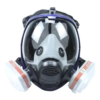 (multicolor) Face Respirator, Wide Field Of View Full Face Lightweight Respirator Painting Spray