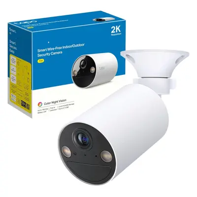 (Battery Powered) Indoor & Outdoor CCTV Camera, Colour Night Vision, No Monthly Fee, AI Detectio