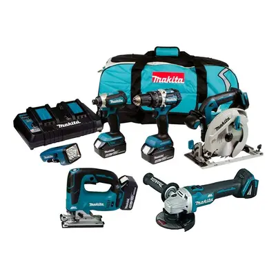 Makita DLX 18v Brushless Piece LXT Multi Tool Kit Cordless Lithium LXT 3x5.0ah