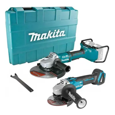 Makita DGA900ZK 18v / 36v Cordless Brushless 9" + 4.5" DGA504 Angle Grinder Kit