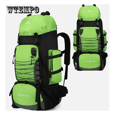 (green, 90L) 90l Large Camping Backpack Travel Bag Men&apos;s Women Luggage Hiking Shoulder Bags