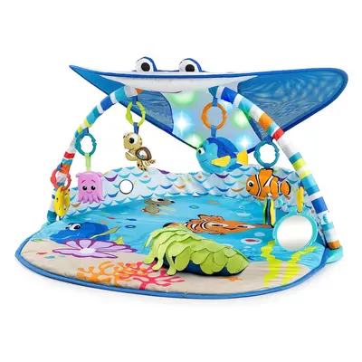 Bright Starts, Disney Baby, Finding Nemo Ocean Lights Baby Activity Gym and Play Mat with