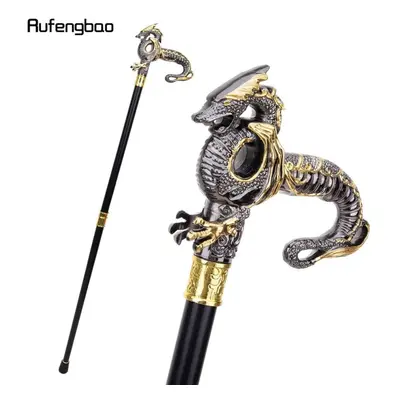 (multicolor) Gold Black Luxury Dragon Walking Cane Fashion Decorative Walking Stick Gentleman El