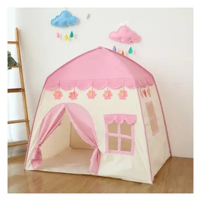 (pink, only tent) 1.3m Portable Children&apos;s Tent Wigwam Folding Kids Tents Tipi Baby Play Ho