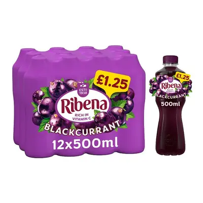 Ribena Blackcurrant Juice Drink 500ml (Case of 12)