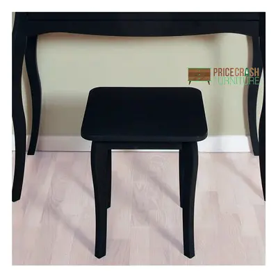 Steens Baroque Dressing Table Stool in Black