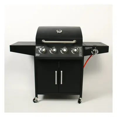 Deluxe Gas BBQ Grill + Burner Side Barbecue with Gas Regulator