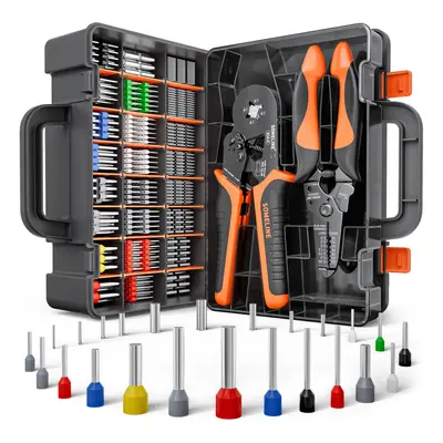 SOMELINE? Crimping Tools Set with Types of Ferrules - Ferrule Pliers 0.25-10mm?(AWG 24-8) I Wire