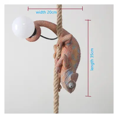 (color Head down) chameleon Pendant Light Lamp Led lizard Animal Light