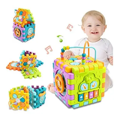 nicknack Activity Cube Baby Toys, in Learning Play Cube for Toddlers Activity Centre Cube Shape 