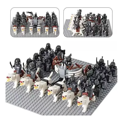 (Orc Chariot Squad D) Lord of the Rings Orc Elf Elk Cavalry Legion Building Blocks Fit Lego Mini