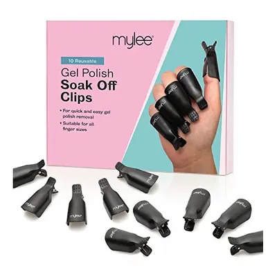 Mylee PCs Soak Off Nail Clips Set, Acrylic Nail Art Remover, Plastic, Reusable Gel Nail Polish R