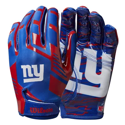 Wilson NFL Stretch Fit Football Gloves - Adult New York Giants