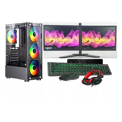 Gaming PC Dual Bundle : Intel Core i7 - 16GB RAM -1TB+128GB SSD - GT730 2GB - Win - 2x22 Bundle 