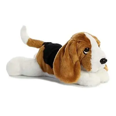 Aurora, Flopsies, Bassett Hound, Soft, 12inches, Cuddly Toy, Multi-Colour