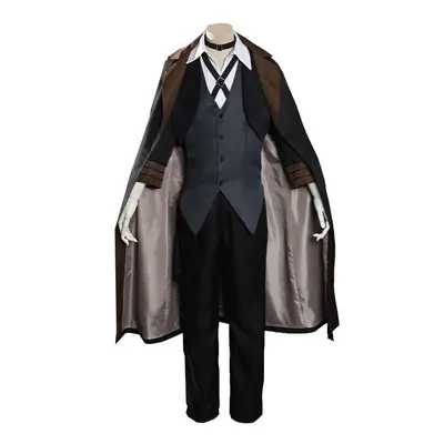 (Costume Set(No Wig), XL) Stray Dogs Bungo Nakahara Chuuya Cosplay Costume Middle Ages Detective