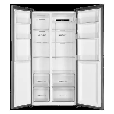 Haier HSR3918ENPG American Fridge Freezer - Silver