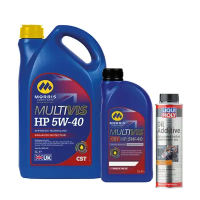 6L MORRIS CST 5w40 Fully Synthetic Engine Oil ACEA A3 / B4 +OIL ADDITIVE - 300ml