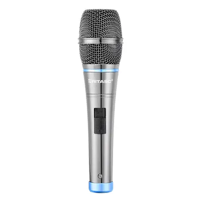 (Blue) Wired Microphone for Conference Teaching Karaoke