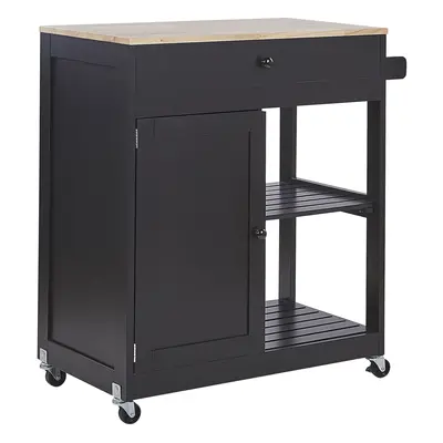 Kitchen Trolley TRAPANI Black